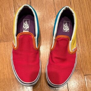 Vans Kids Multicolor Slip-On Sneakers